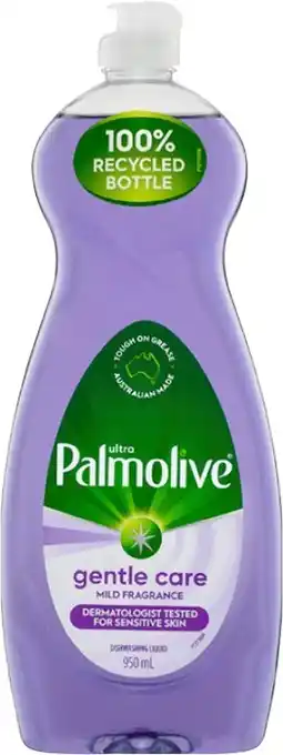 BIG W Palmolive Ultra Strength Concentrate Dishwashing Liquid 950ml - Gentle Care offer