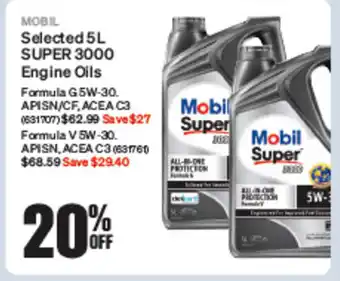 SuperCheap Auto Selected 5L SUPER 3000 Engine Oils offer
