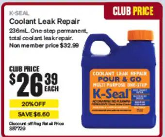 SuperCheap Auto COOLANT LEAK REPAIR offer