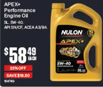 SuperCheap Auto APEX+ Performance Engine Oil offer