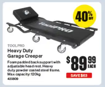 SuperCheap Auto Heavy Duty Garage Creeper offer
