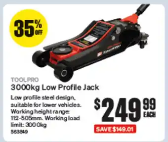 SuperCheap Auto 3000kg Low Profile Jack offer
