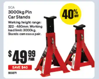 SuperCheap Auto 3000kg Pin Car Stands offer