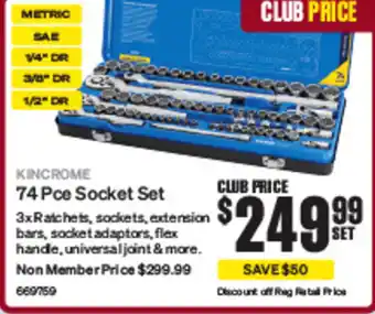 SuperCheap Auto 74 Pce Socket Set offer