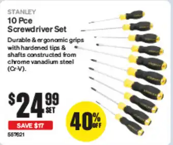 SuperCheap Auto 10 Pce Screwdriver Set offer