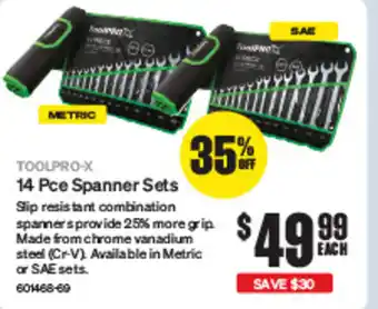14 Pce Spanner Sets