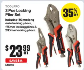 SuperCheap Auto 3 Pce Locking Plier Set offer