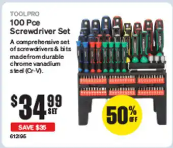 SuperCheap Auto 100 Pce Screwdriver Set offer