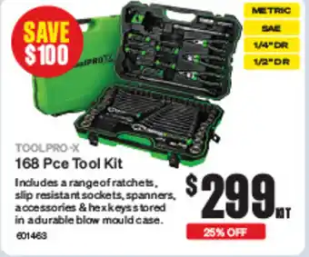 SuperCheap Auto 168 Pce Tool Kit offer