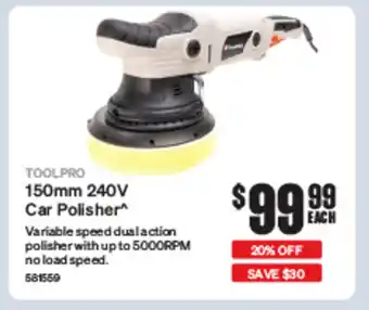 SuperCheap Auto 150mm 240V Car Polisher offer