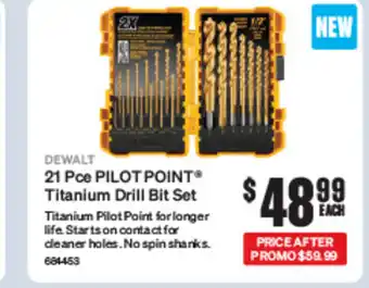 SuperCheap Auto 21 Pce PILOT POINT® Titanium Drill Bit Set offer