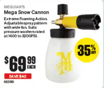 SuperCheap Auto Mega Snow Cannon offer