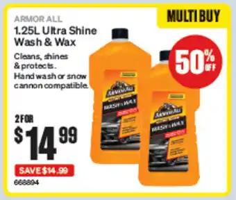 SuperCheap Auto 1.25L Ultra Shine Wash & Wax offer