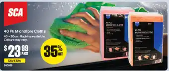 SuperCheap Auto 40 Pk Microfibre Cloths offer