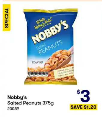 Nobby's Salted Peanuts 375g