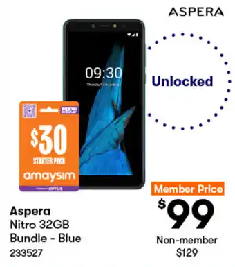 BIG W Aspera Nitro 32GB Bundle  Blue offer