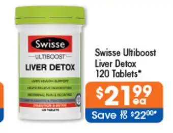 Good Price Pharmacy Swisse Ultiboost Liver Detox 120 Tablets offer