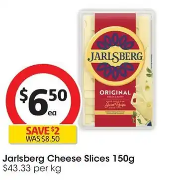 Coles Jarlsberg Cheese Slices 150g offer