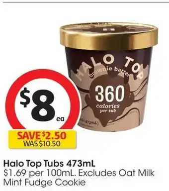 Coles Halo Top Tubs 473mL offer