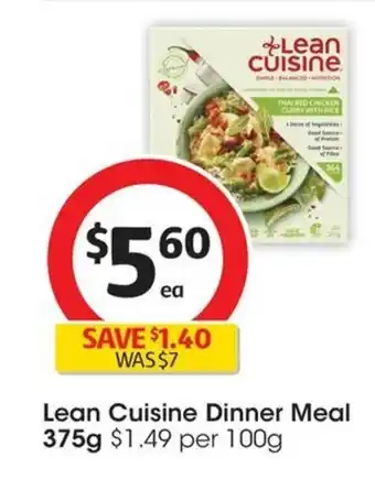Coles Lean Cuisine Dinner Meal 375g offer