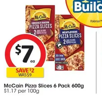 Coles McCain Pizza Slices 6 Pack 600g offer