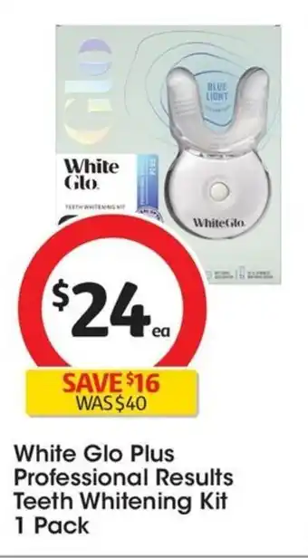 White Glo Plus Professional Results Teeth Whitening Kit 1 Pack