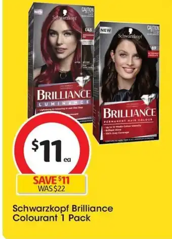 Coles Schwarzkopf Brilliance Colourant 1 Pack offer