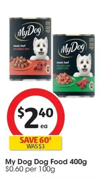 Coles My Dog Dog Food 400g offer