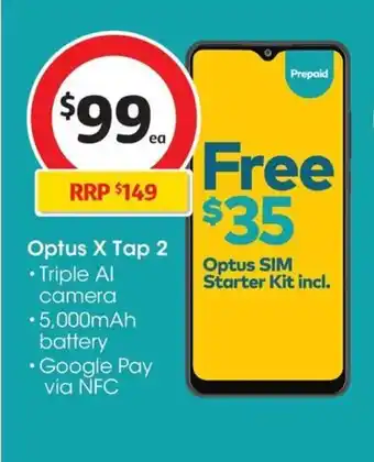 Coles Optus X Tap 2 offer