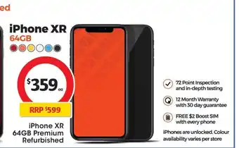 Coles iPhone XR 64GB offer