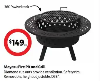 Coles Moyasu Fire Pit and Grill offer