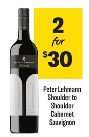 Coles Peter Lehmann Shoulder to Shoulder Cabernet Sauvignon offer