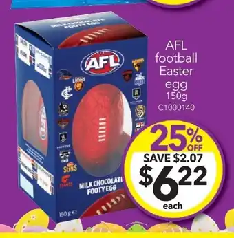 Cheap as Chips AFL football Easter egg offer