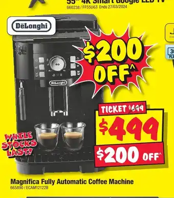JB Hi-Fi Magnifica Fully Automatic Coffee Machine offer