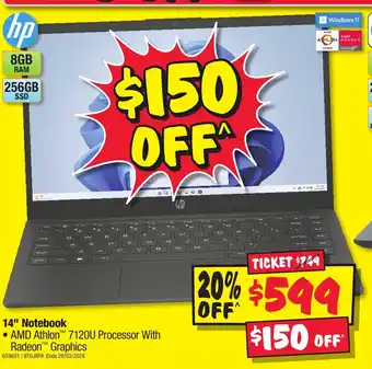 JB Hi-Fi 14 Notebook offer