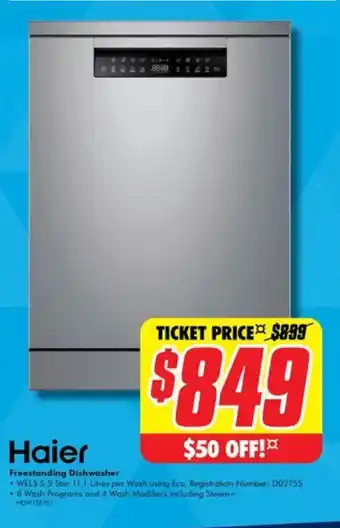 The Good Guys Freestanding Dishwasher offer