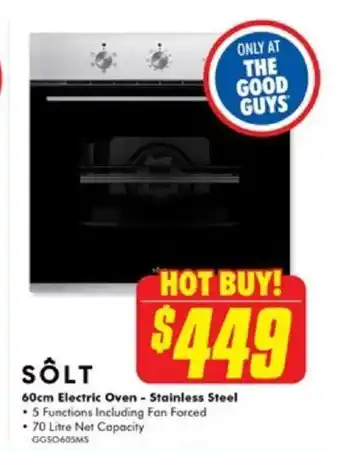 The Good Guys 60cm Electric Oven - Stainless Steel offer