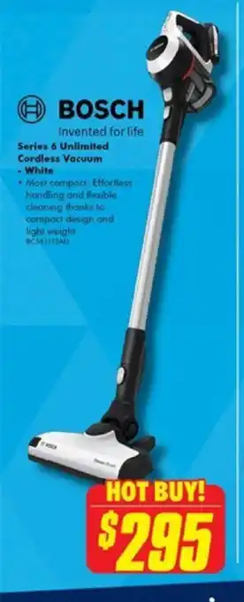 The Good Guys Series 6 Unlimited Cordless Vacuum -White offer