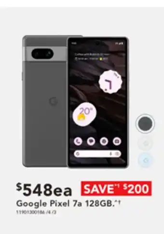 Harvey Norman Google Pixel 7a 128GB offer