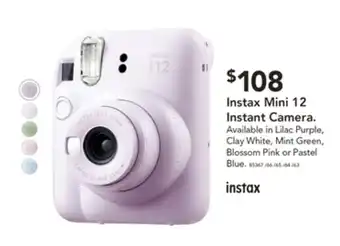 Harvey Norman Instax Mini 12 Instant Camera offer