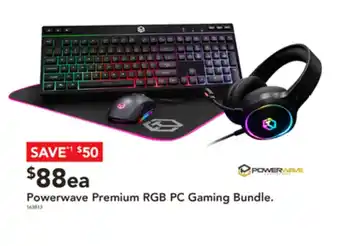 Harvey Norman Powerwave Premium RGB PC Gaming Bundle offer