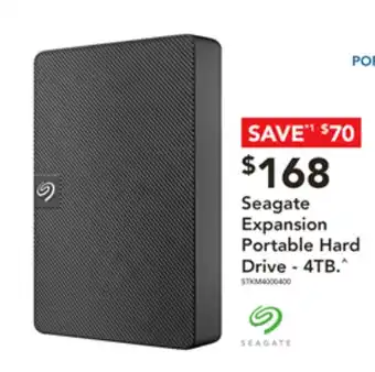 Harvey Norman Seagate Expansion Portable Hard Drive - 4TB offer