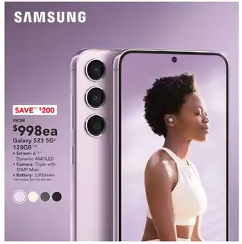 Harvey Norman Galaxy S23 5G* 128GB offer