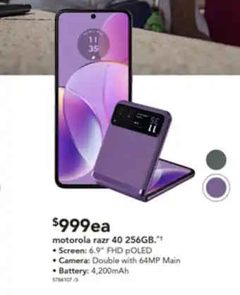 Harvey Norman motorola razr 40 256GB offer