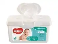 Baby Bunting Huggies Baby Wipes Tub Fragrance Free 80 Pack offer