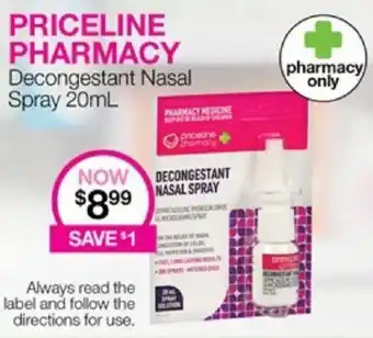 Priceline Decongestant Nasal Spray 20mL offer