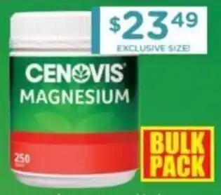 Chemist Warehouse Cenovis Magnesium 250 Tablets offer