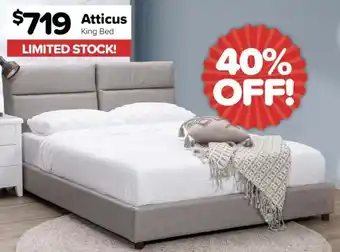 ComfortStyle Furniture & Bedding Atticus King Bed offer