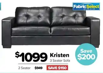 ComfortStyle Furniture & Bedding Kristen 3 Seater Sofa offer