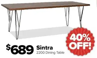 ComfortStyle Furniture & Bedding Sintra 2200 Dining Table offer